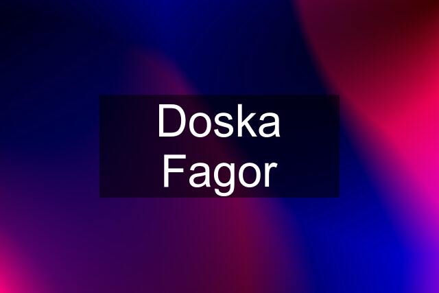 Doska Fagor