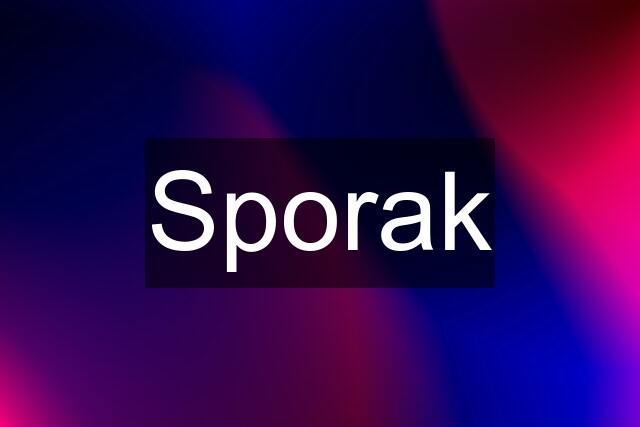 Sporak