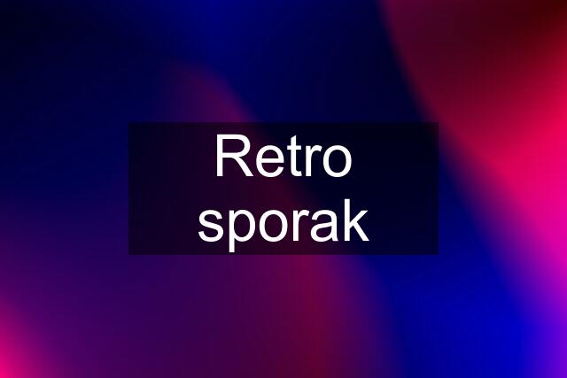 Retro sporak