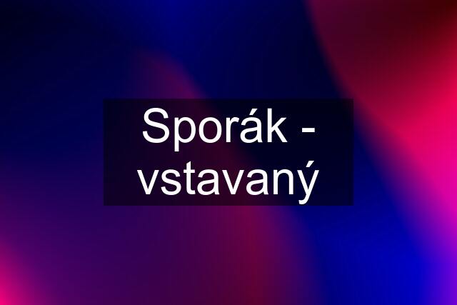 Sporák - vstavaný