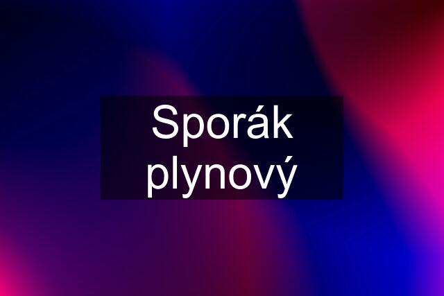 Sporák plynový