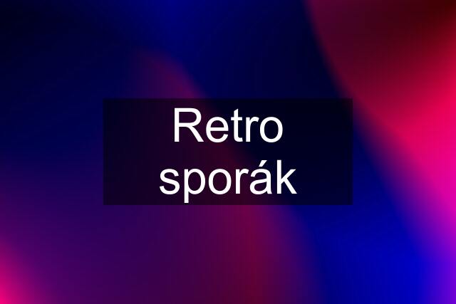 Retro sporák