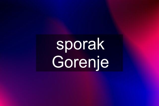 sporak Gorenje