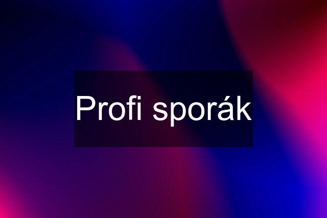 Profi sporák