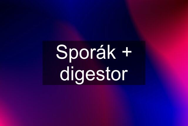 Sporák + digestor