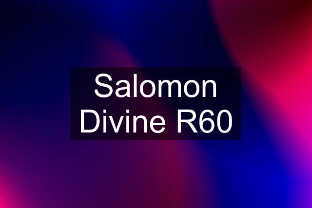 Salomon Divine R60