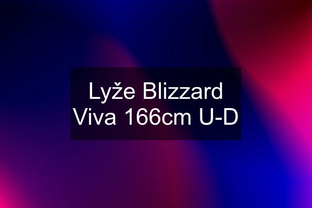 Lyže Blizzard Viva 166cm U-D