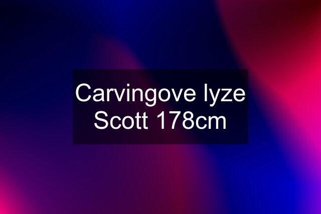 Carvingove lyze Scott 178cm