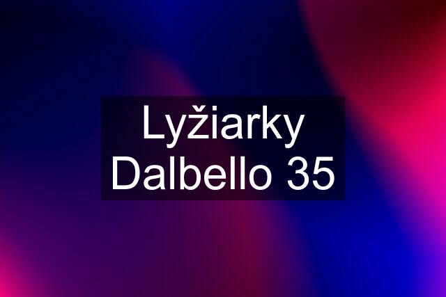 Lyžiarky Dalbello 35