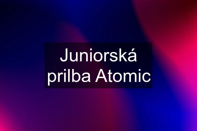 Juniorská prilba Atomic