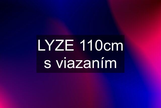 LYZE 110cm s viazaním