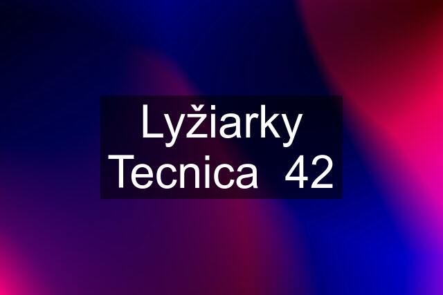 Lyžiarky Tecnica  42