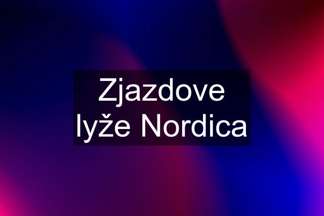 Zjazdove lyže Nordica