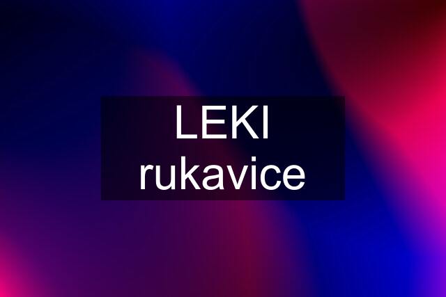 LEKI rukavice