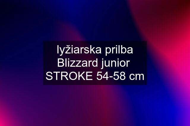 lyžiarska prilba Blizzard junior  STROKE 54-58 cm