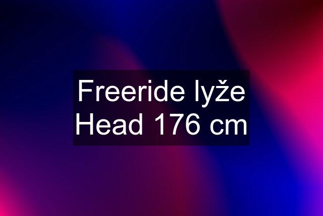 Freeride lyže Head 176 cm