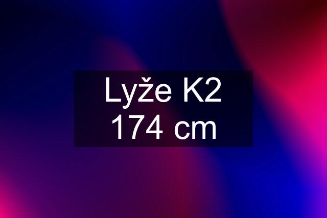 Lyže K2 174 cm