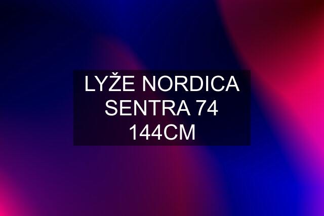 LYŽE NORDICA SENTRA 74 144CM