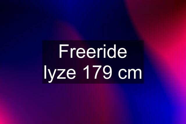 Freeride lyze 179 cm