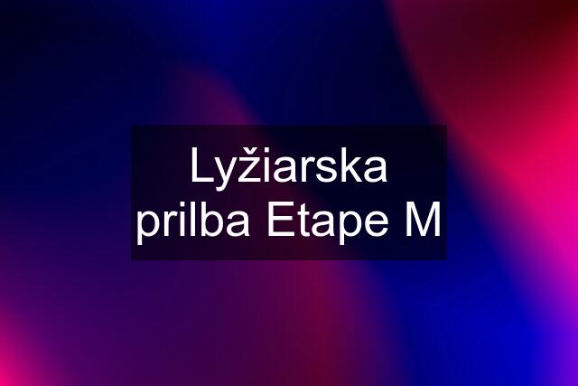 Lyžiarska prilba Etape M