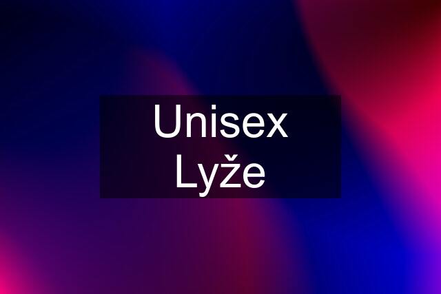 Unisex Lyže