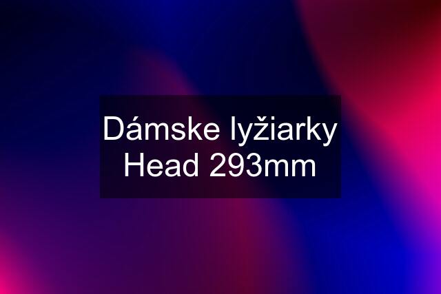 Dámske lyžiarky Head 293mm