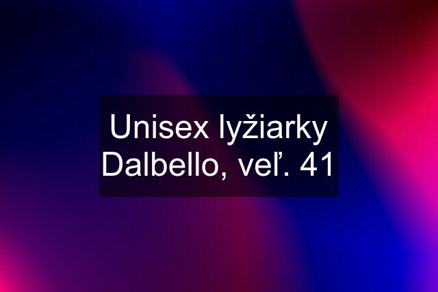 Unisex lyžiarky Dalbello, veľ. 41