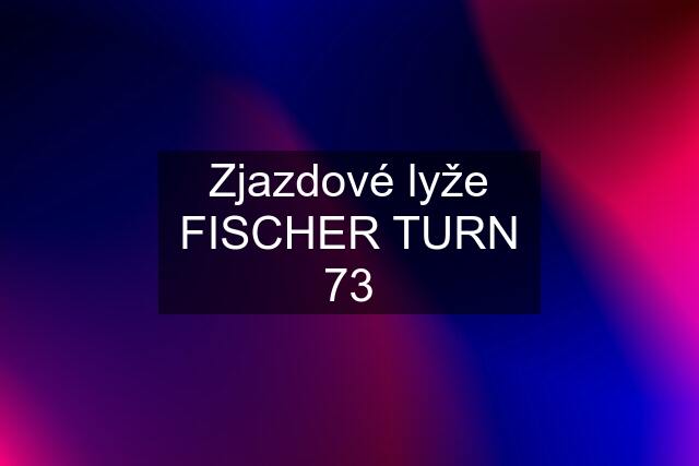 Zjazdové lyže FISCHER TURN 73