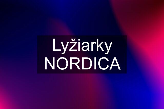 Lyžiarky NORDICA