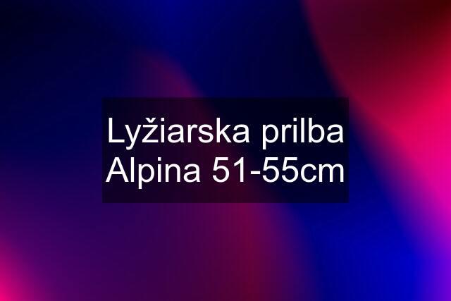 Lyžiarska prilba Alpina 51-55cm