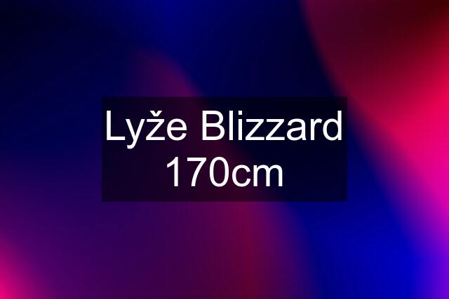 Lyže Blizzard 170cm