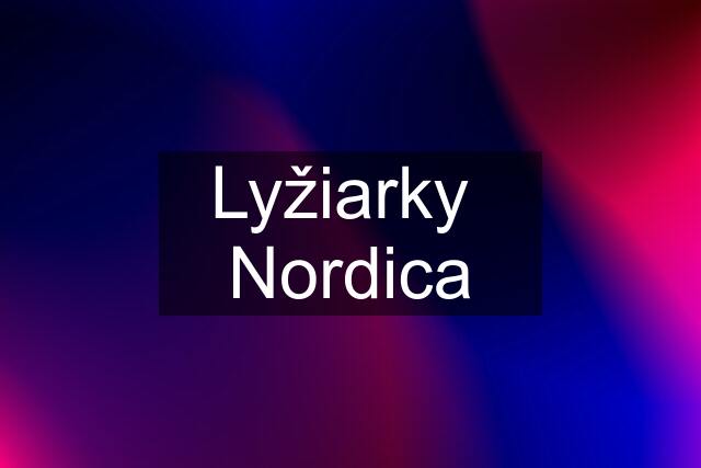 Lyžiarky  Nordica