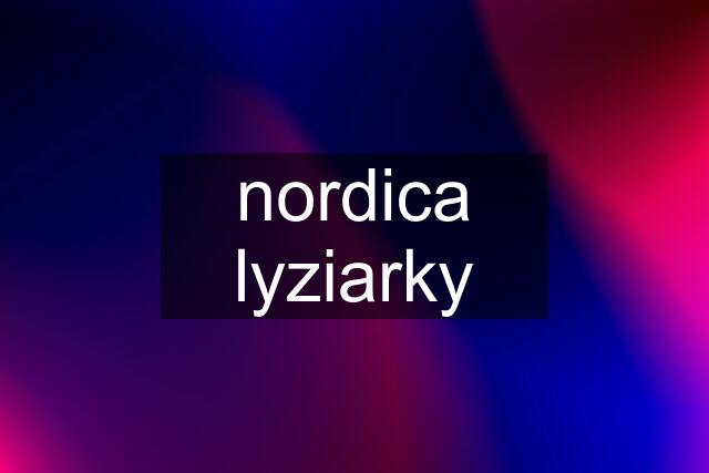 nordica lyziarky