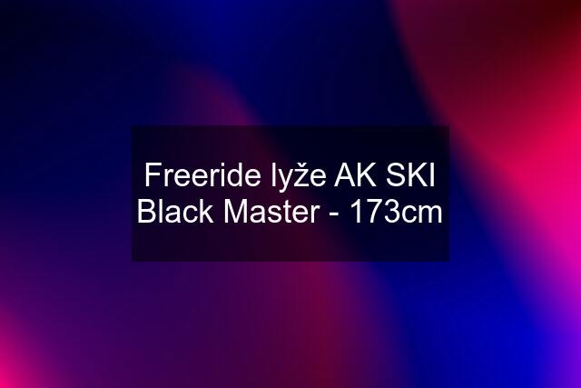 Freeride lyže AK SKI Black Master - 173cm