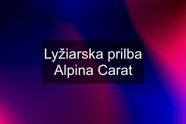 Lyžiarska prilba Alpina Carat