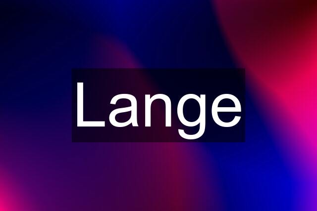 Lange