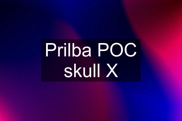 Prilba POC skull X