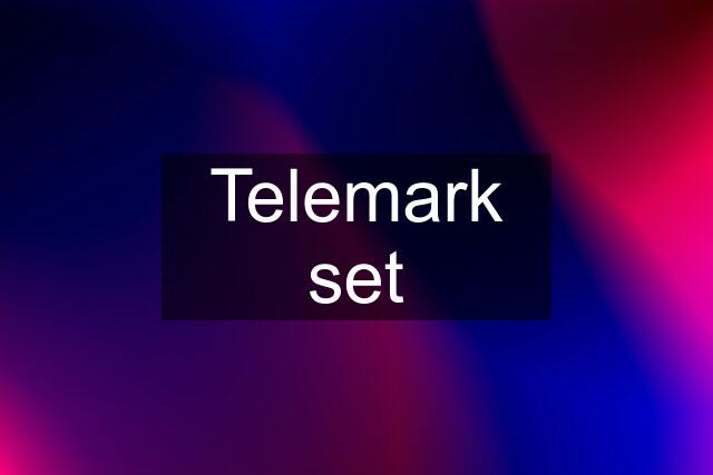 Telemark set