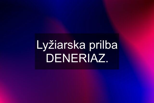 Lyžiarska prilba DENERIAZ.