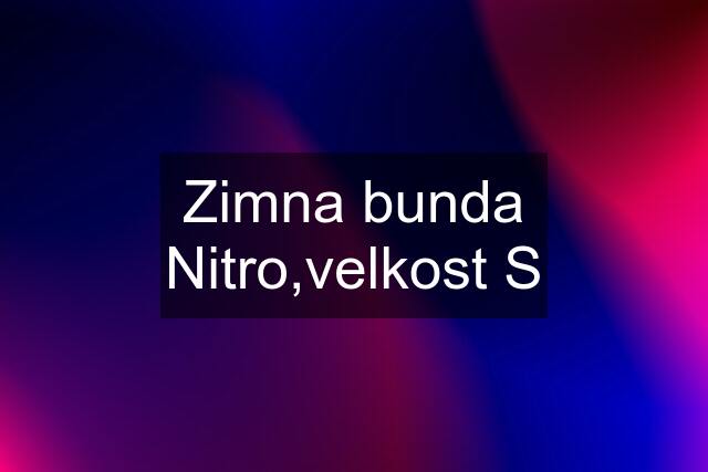 Zimna bunda Nitro,velkost S