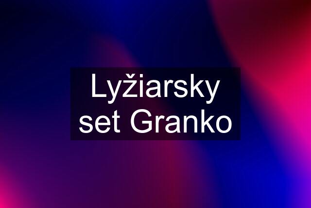 Lyžiarsky set Granko