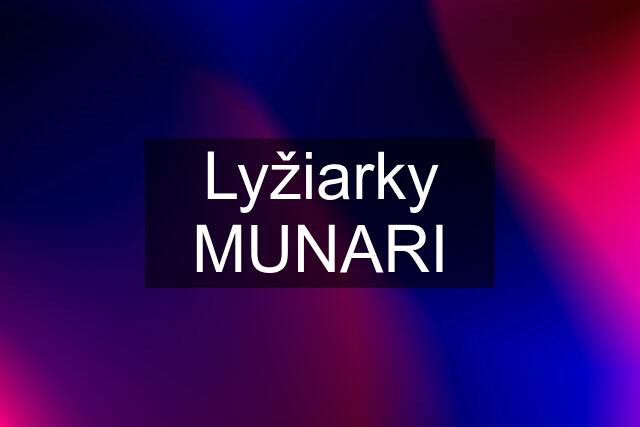 Lyžiarky MUNARI