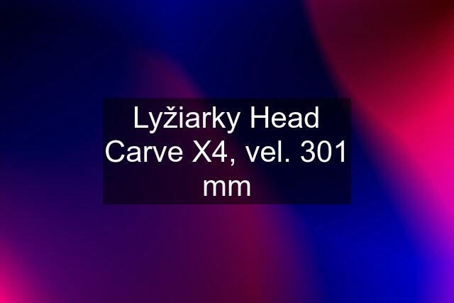 Lyžiarky Head Carve X4, vel. 301 mm