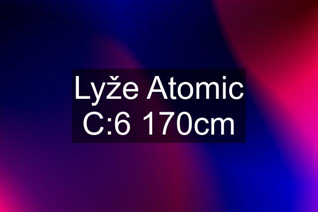 Lyže Atomic C:6 170cm