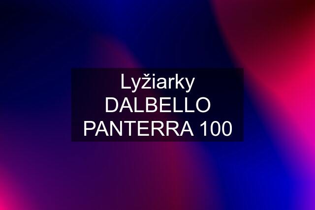 Lyžiarky DALBELLO PANTERRA 100