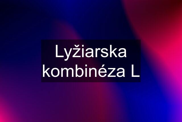 Lyžiarska kombinéza L