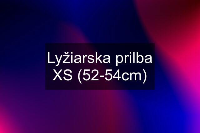 Lyžiarska prilba XS (52-54cm)