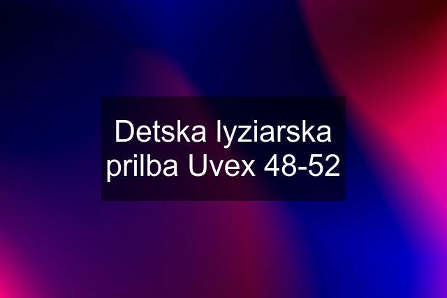 Detska lyziarska prilba Uvex 48-52