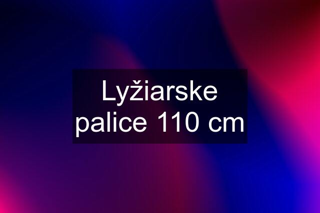 Lyžiarske palice 110 cm