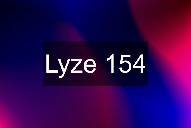 Lyze 154